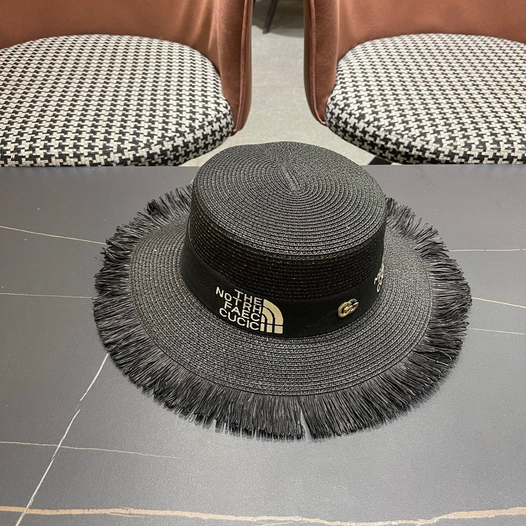 GUCCI 26S WIDE-BRIMMED STRAW HAT STYLE 69