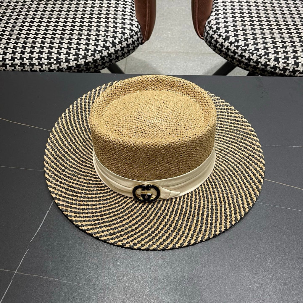 GUCCI 26S WIDE-BRIMMED STRAW HAT 265