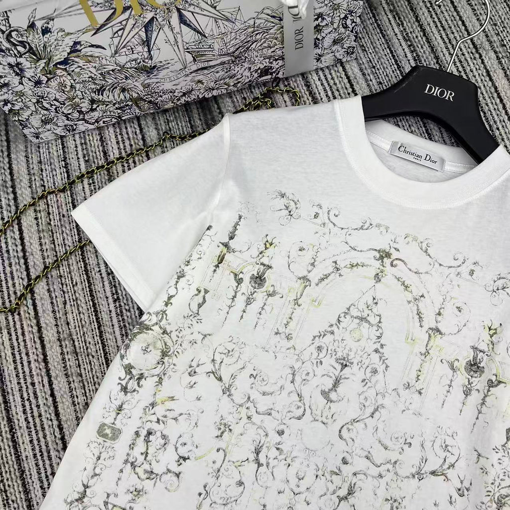 DIOR 25S SHORT-SLEEVE CREW NECK T-SHIRT 840