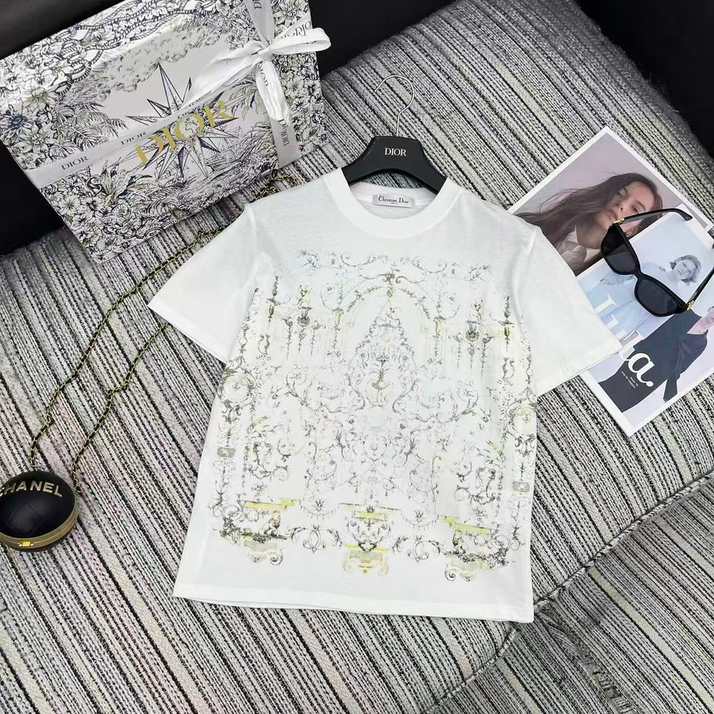 DIOR 25S SHORT-SLEEVE CREW NECK T-SHIRT 840
