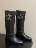 HM JUMPING BOOTS IN BLACK CALFSKIN 423264