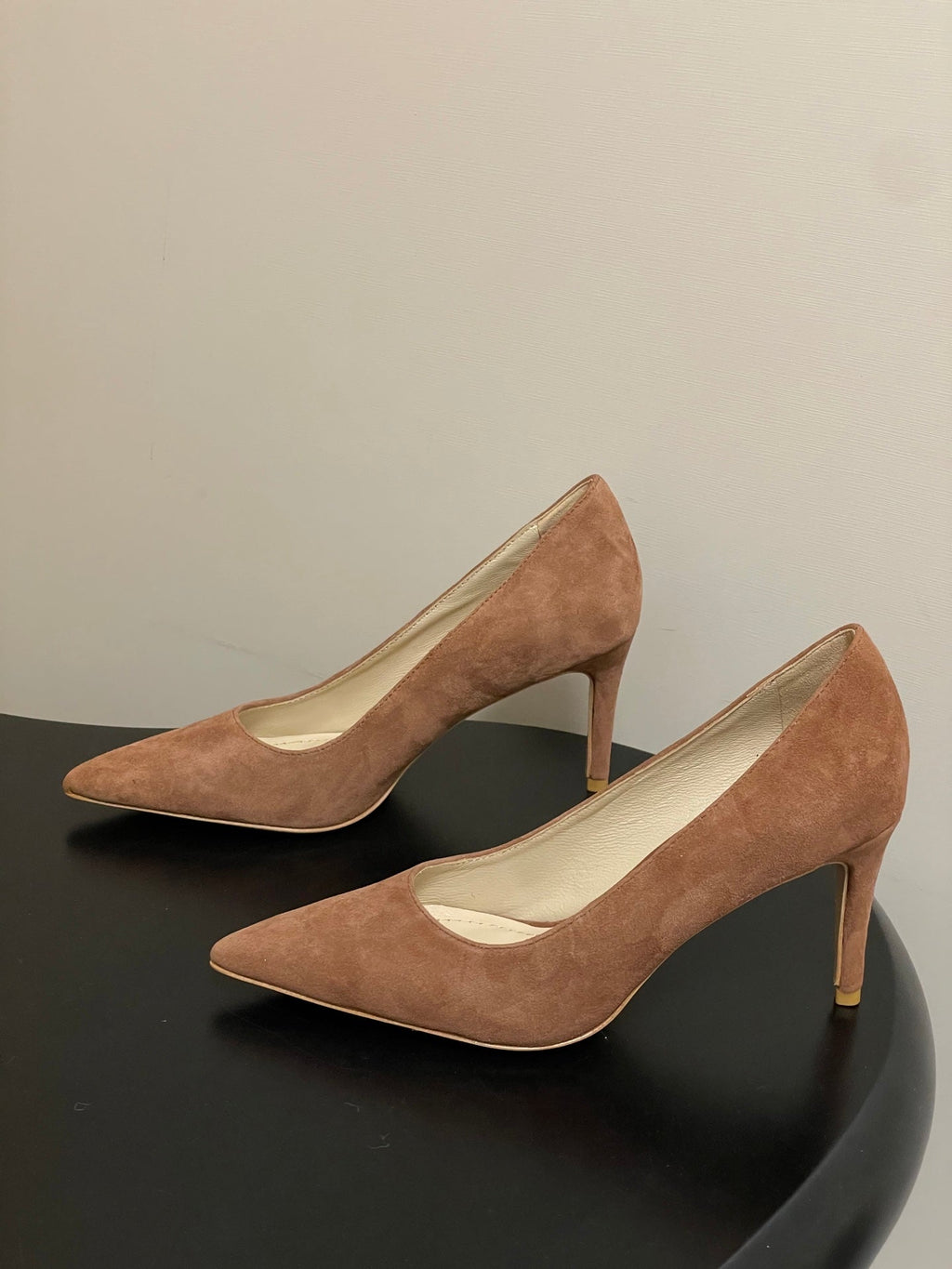 GIANVITO ROSSI 26S HIGH HEELS 85 MM IN BROWN SUEDE