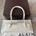 LE TECKEL MEDIUM BAG 32 IN WHITE GOATSKIN