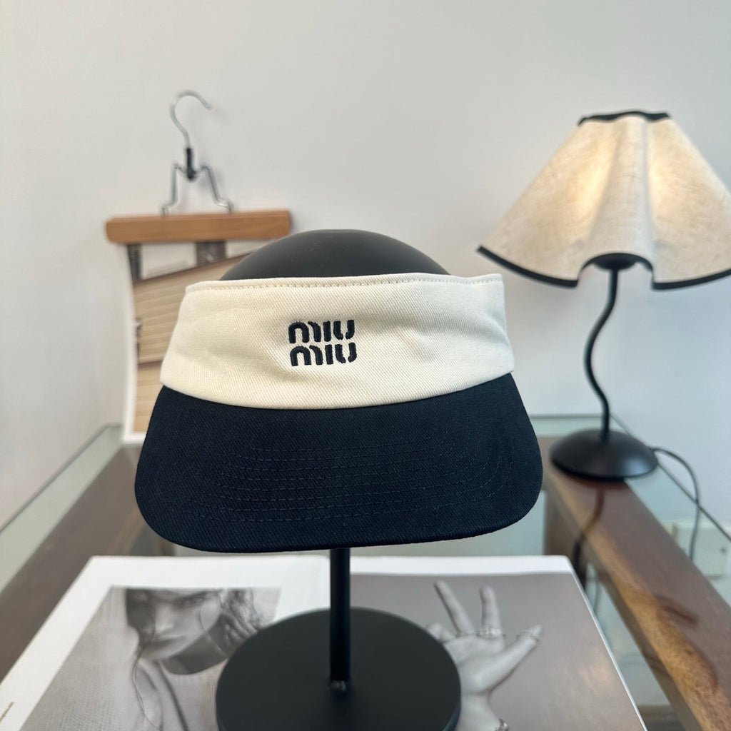 MIUMIU 26S CLASSIC LOGO SUN VISOR 346912