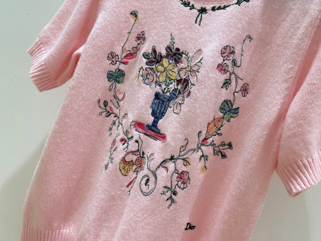 DIOR 26S SHORT-SLEEVE CREWNECK T-SHIRT 1357
