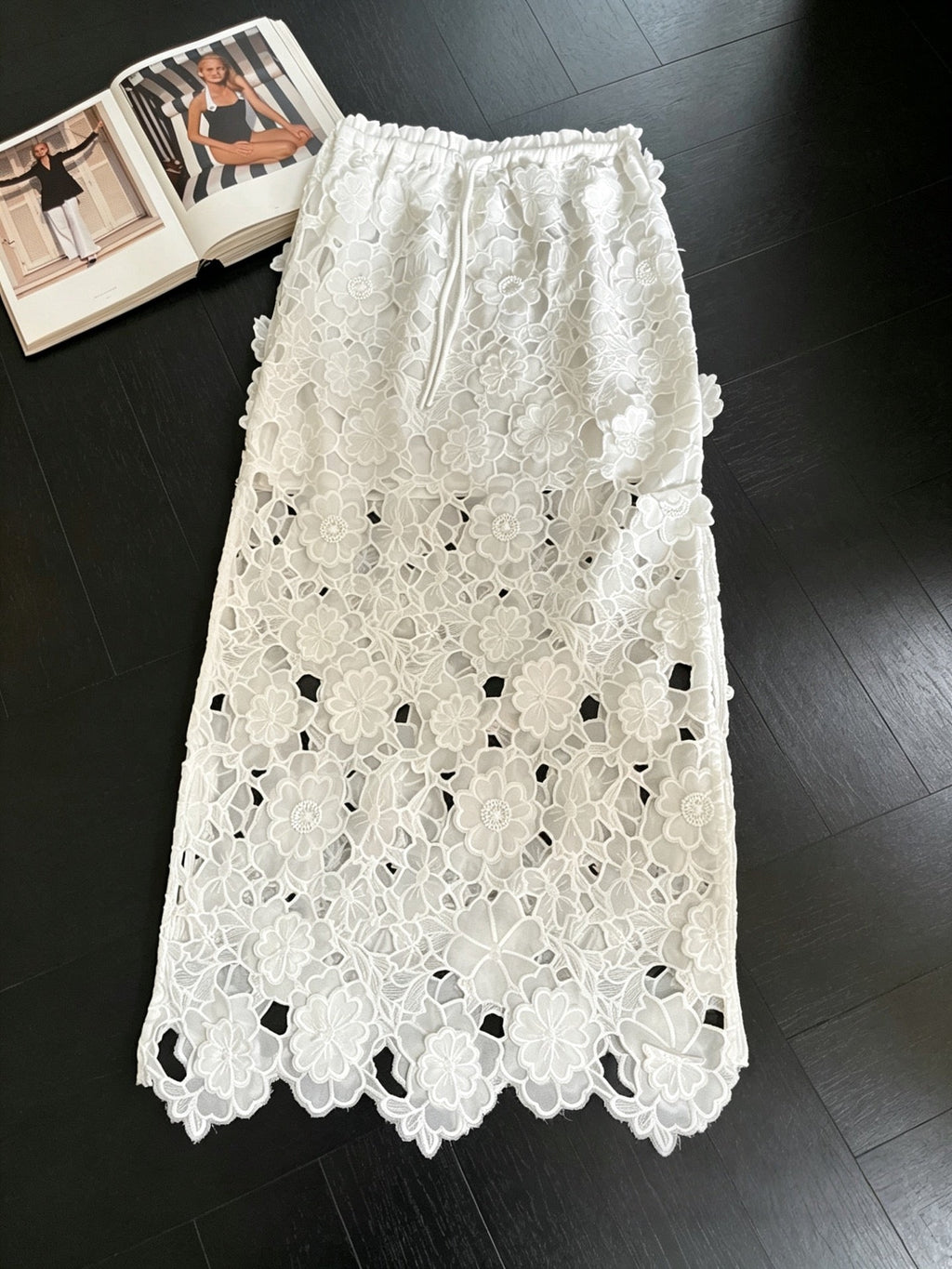 ZIMMERMANN 26S LACE MIDI SKIRT STYLE 14