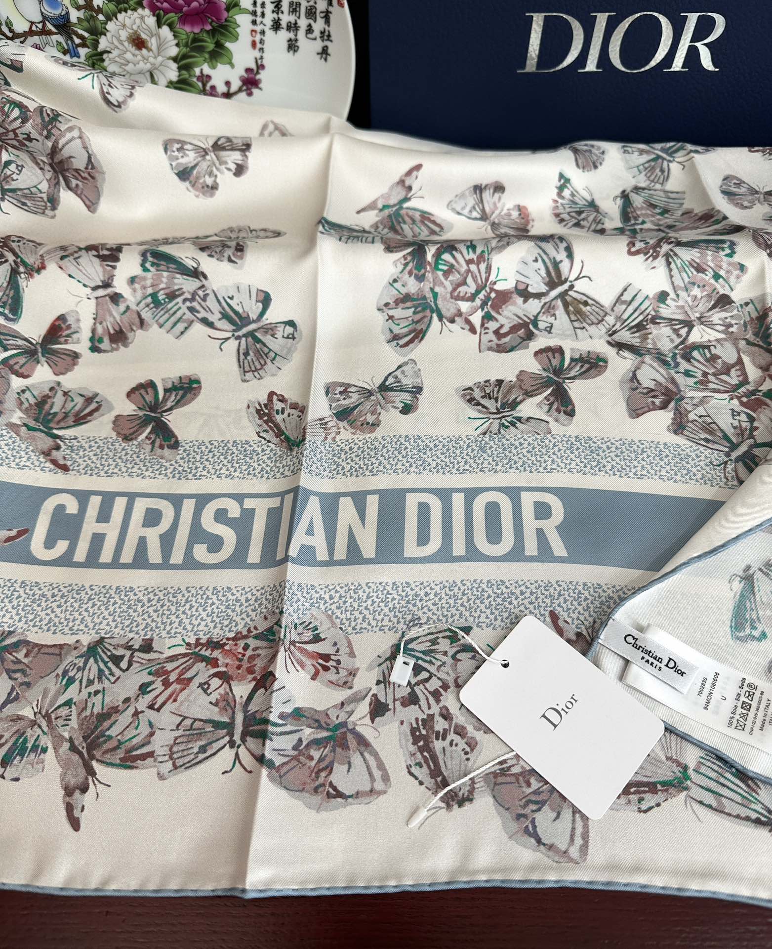 DIOR 26S SCARF 90CM IN SILK 295706