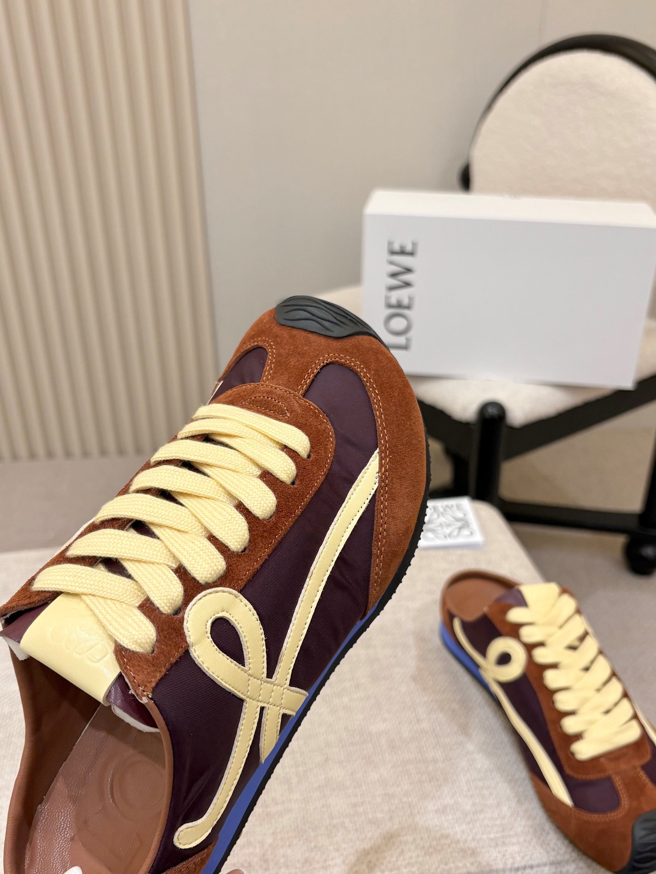 LOEWE 26S MULE SNEAKERS IN MULTICOLOR SUEDE AND NYLON STYLE 01