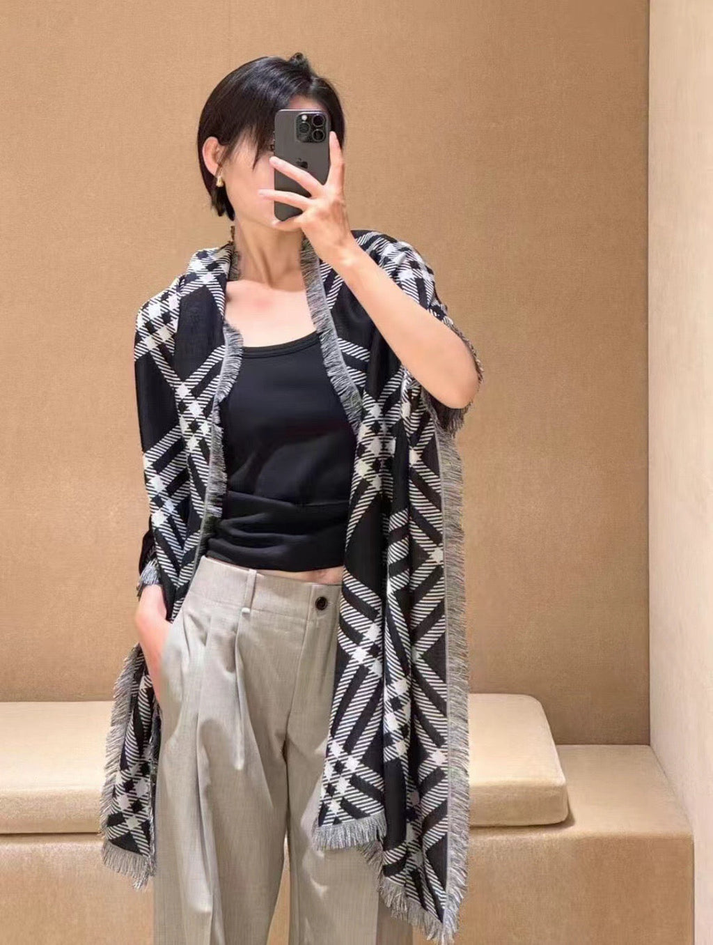 BURBERRY 26S SCARF 200CM IN SILK WOOL 171752