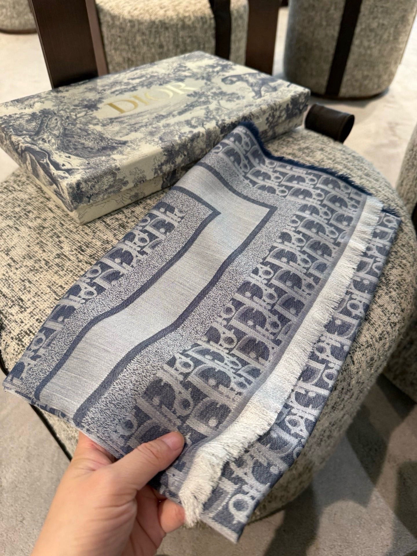 DIOR 26S SCARF 140CM IN SILK 299993