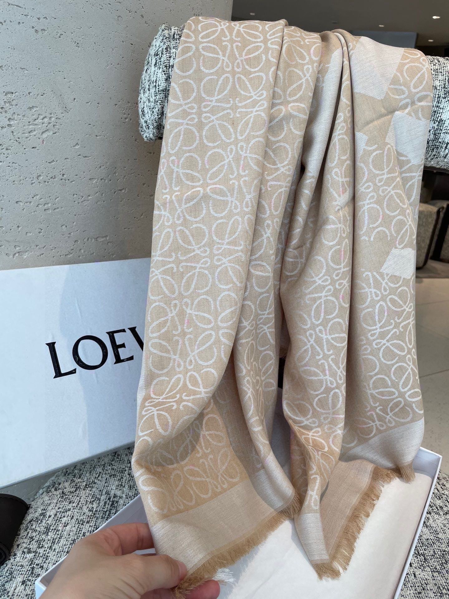 LOEWE 26S SCARF 140 IN CASHMERE SILK 266417