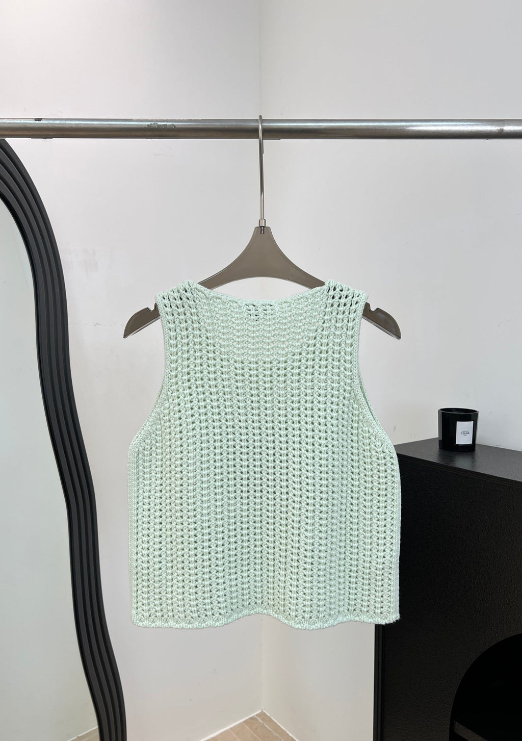 CHANEL 26S SLEEVELESS KNIT TOP 1496