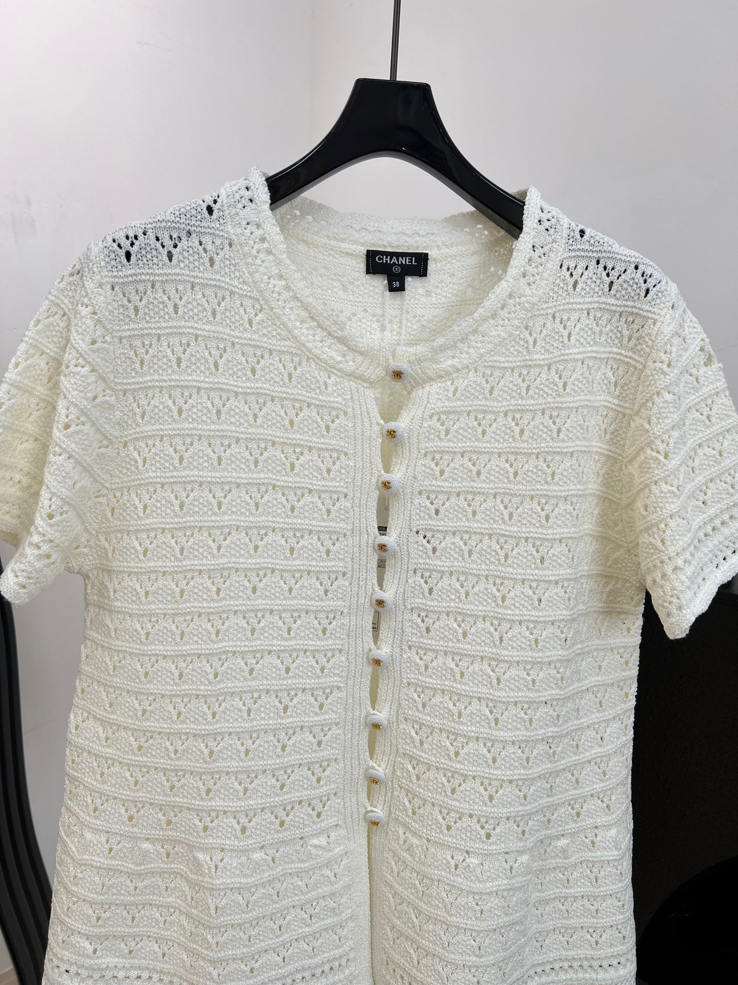 CHANEL 26S SHORT-SLEEVE KNIT CARDIGAN 1415