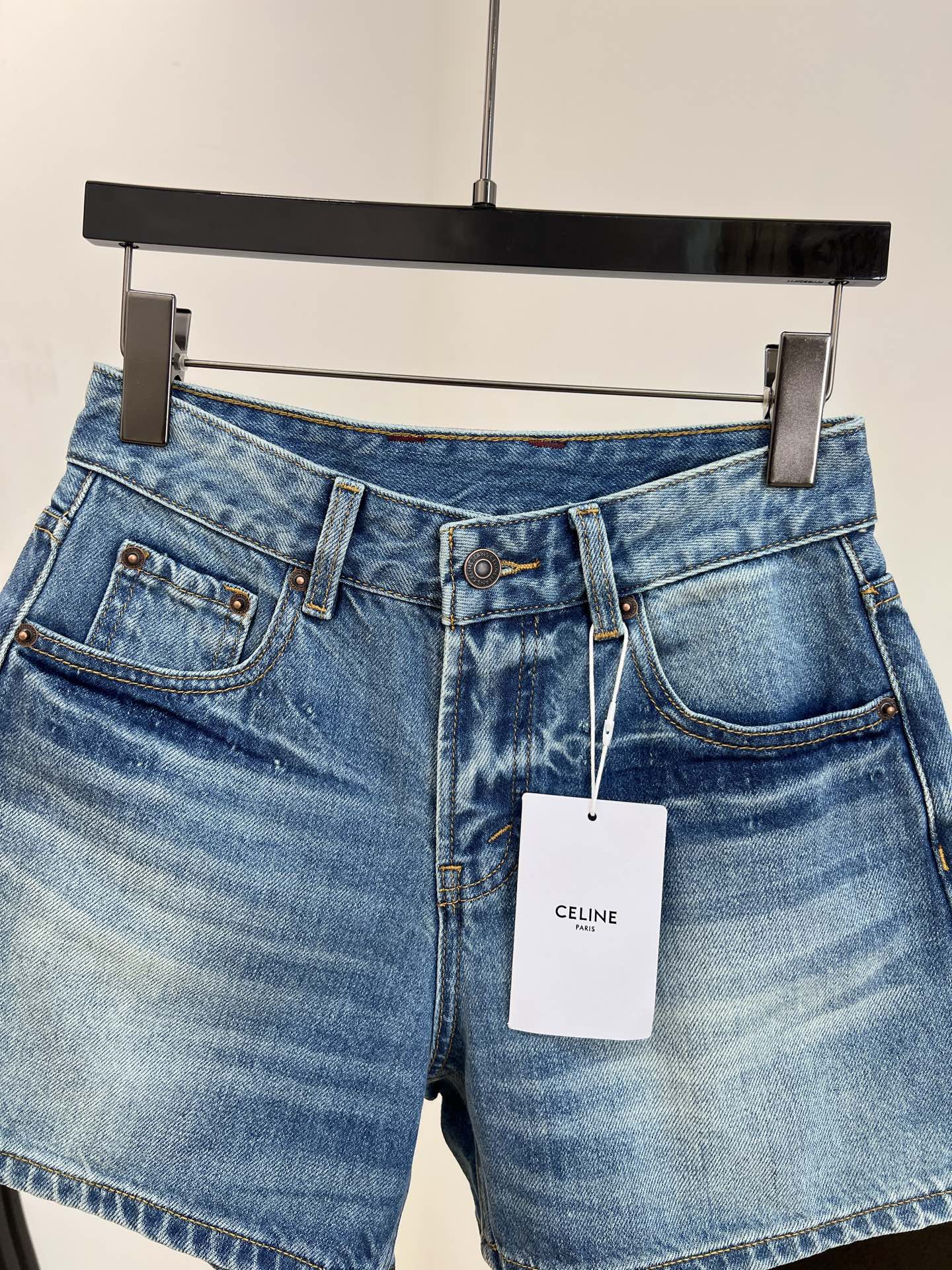 CELINE 26S DENIM SHORTS 396