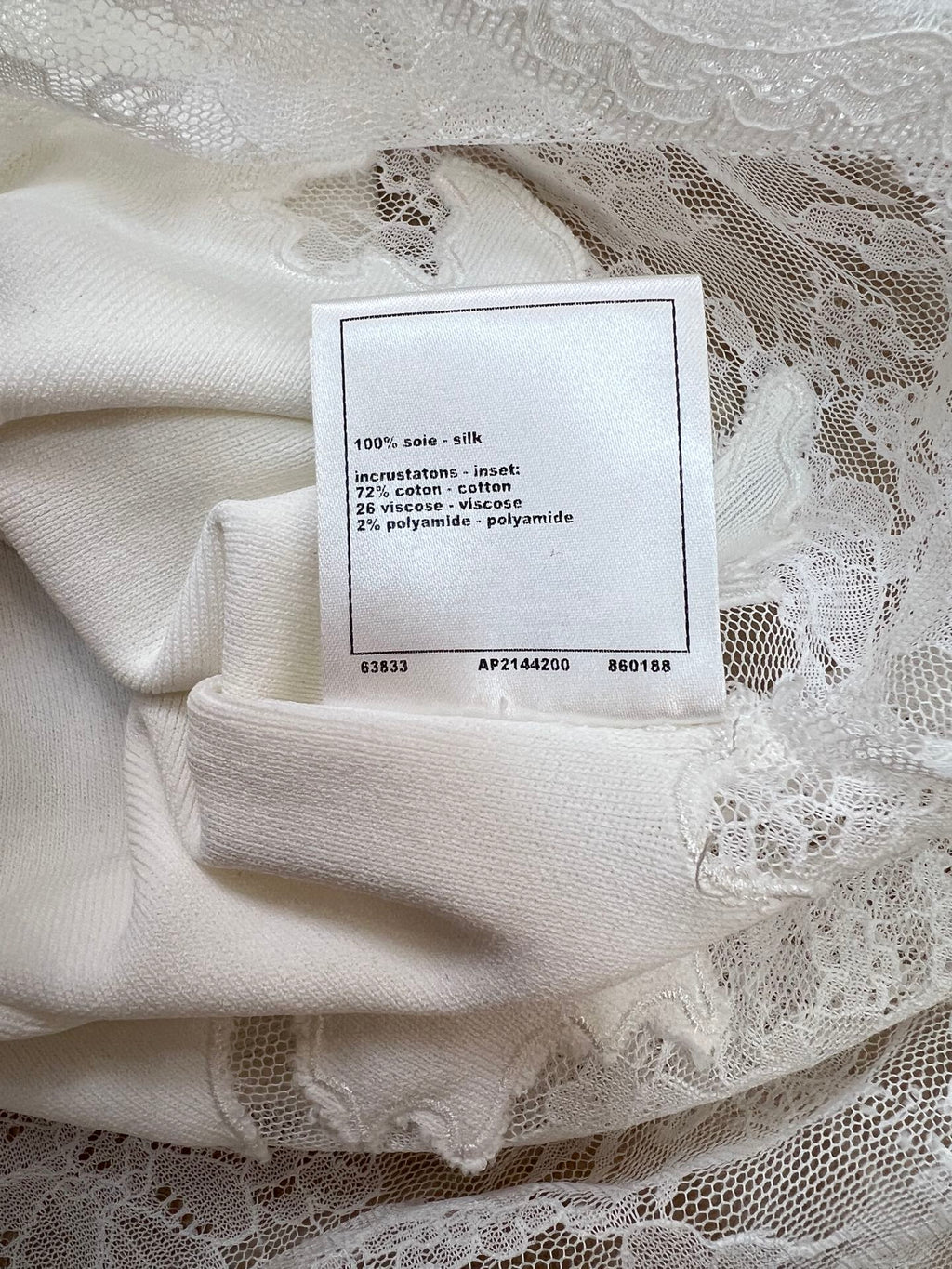 CHANEL 26S LACE HEM MIDI SKIRT 1314