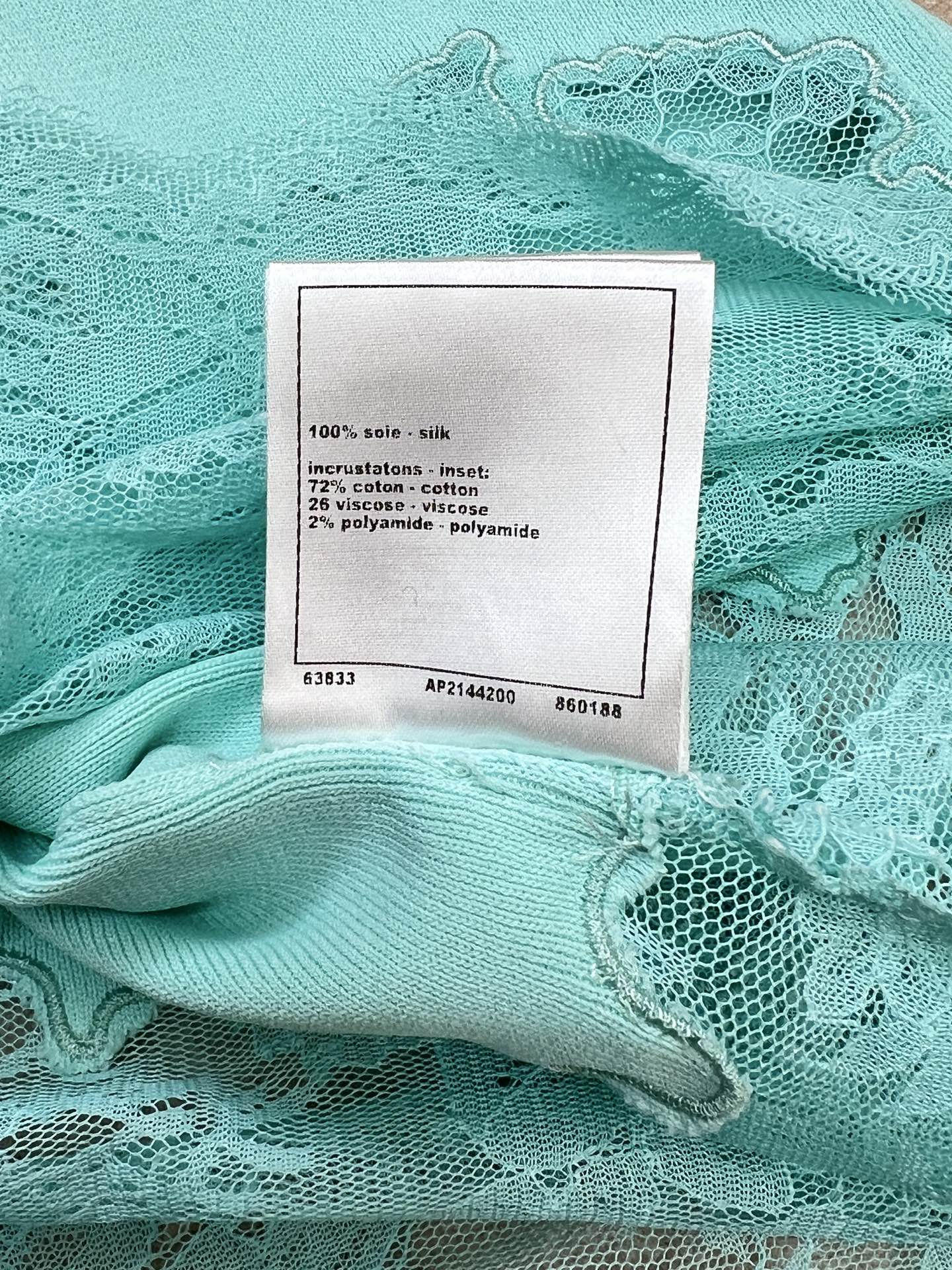 CHANEL 26S LACE HEM MIDI SKIRT 1313