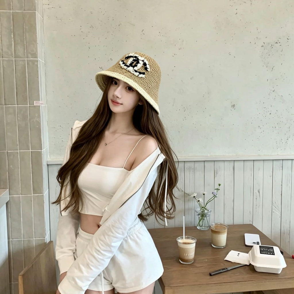 CHANEL 26S CROCHET BUCKET HAT 338096