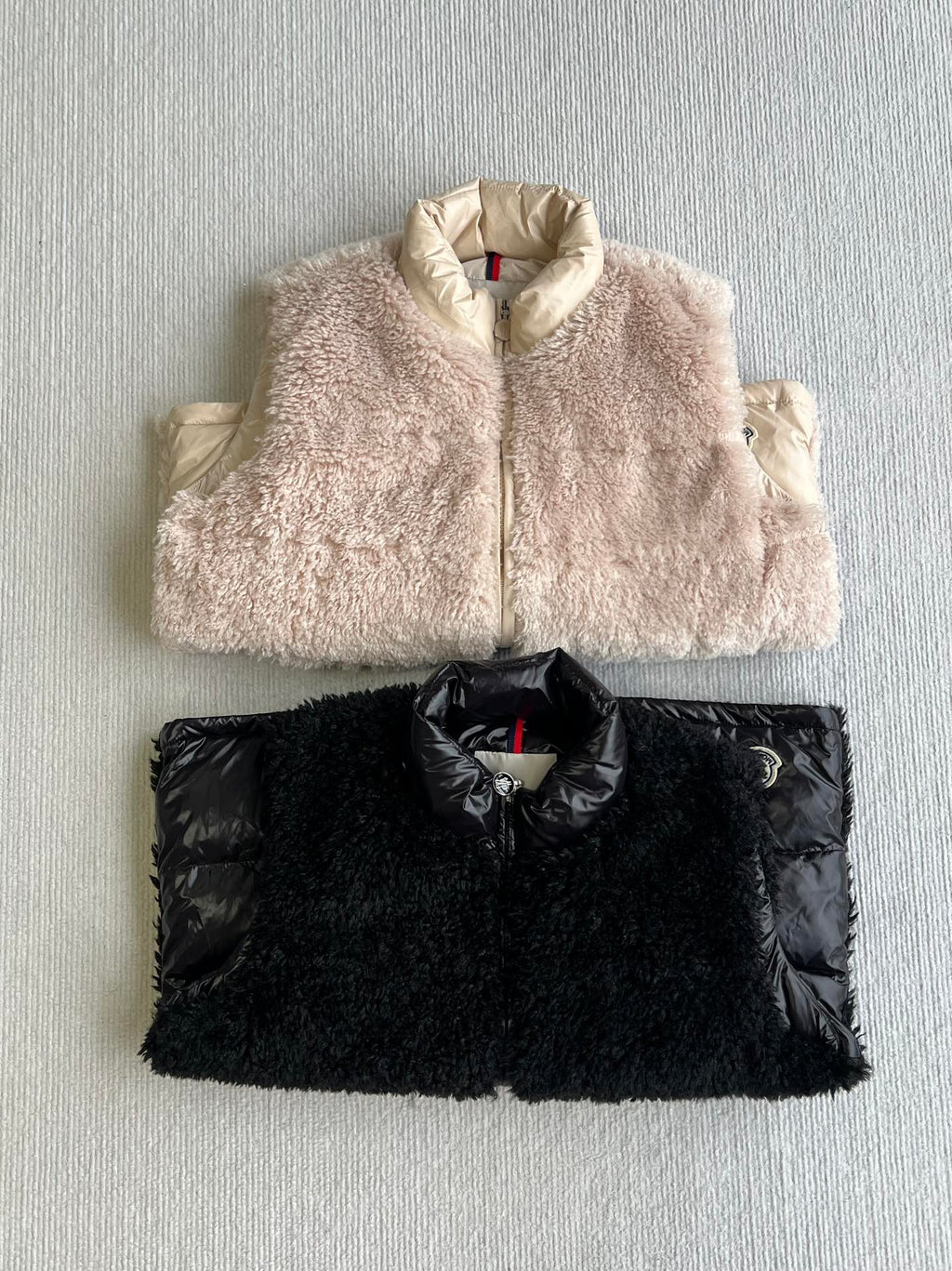 MONCLER 25S DOWN VEST IN LIGHT PINK 044