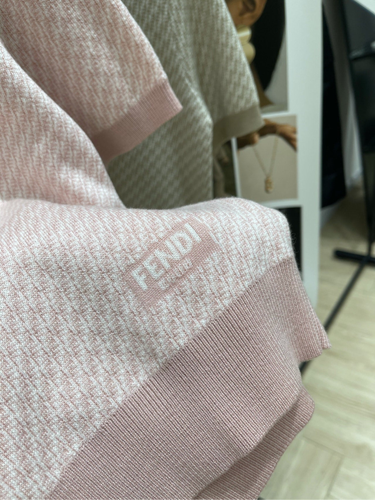 FENDI JACQUARD KNIT SWEATER 273205