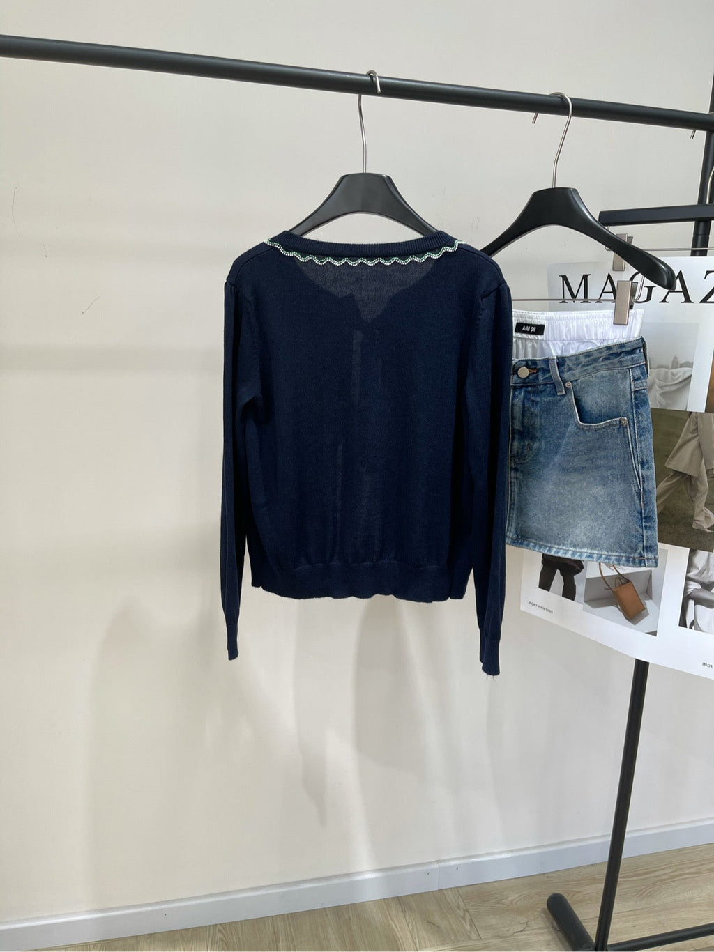 VALENTINO FLORAL LACE CARDIGAN 273154