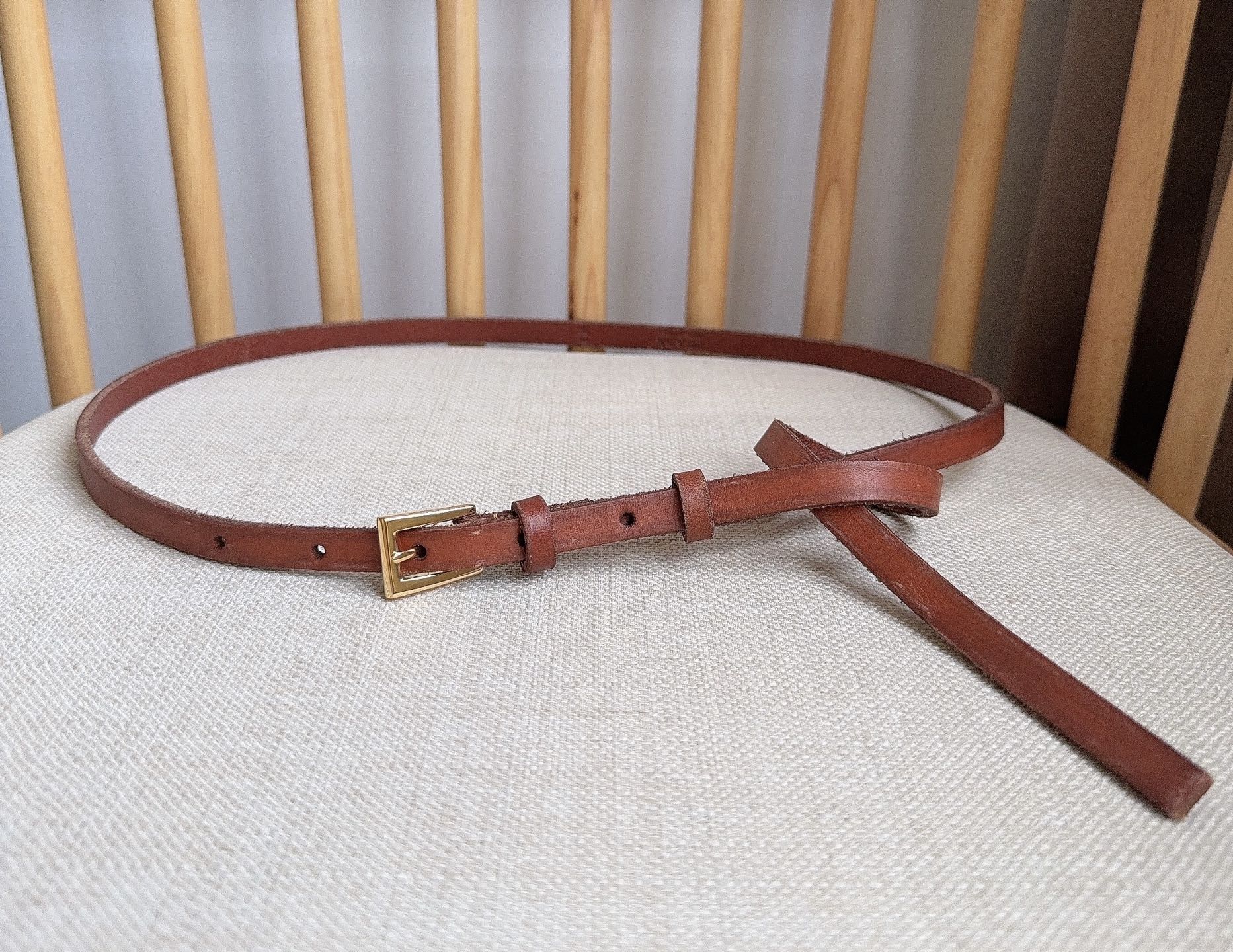 PRADA 26S BELT 10 MM IN BROWN CALFSKIN 661492