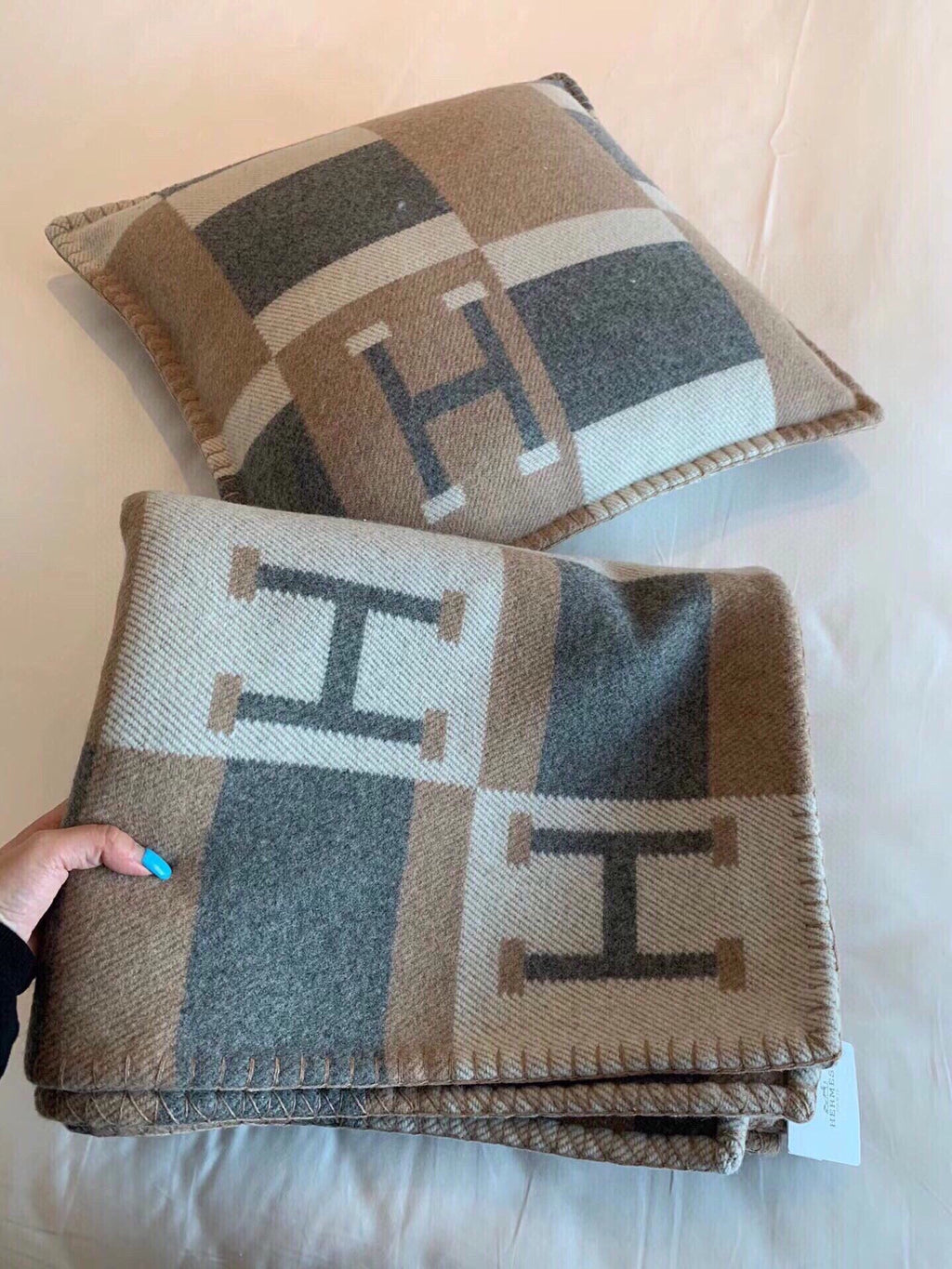 BLANKET 170 CM IN COLORFUL WOOL AND CASHMERE 118342