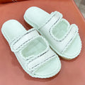 REFINED DAD SANDAL IN PISTACHIO GREEN LAMBSKIN MULE