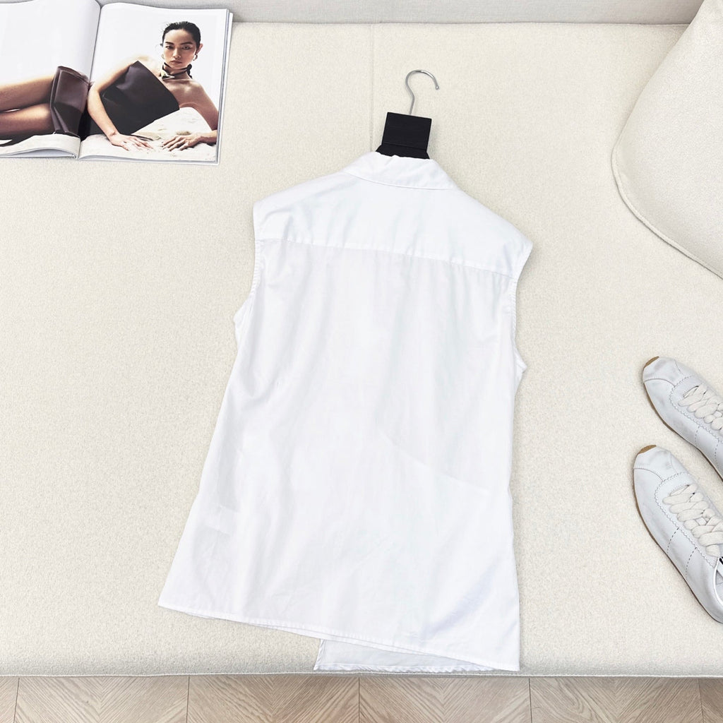 Loewe 25 Sleeveless Shirt Cotton 612246