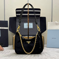 PRADA 25S MINI HOBO BAG 23 IN BLACK VELVET GOLD HARDWARE