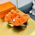 CHYPRE SANDAL IN SPANISH ORANGE SHEARLING