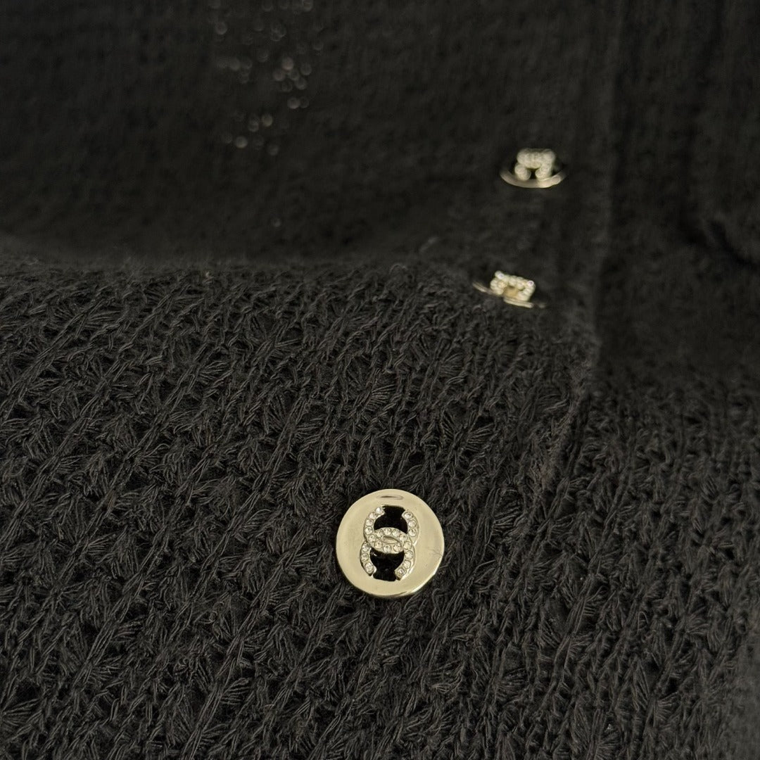 CHANEL 25S LONG-SLEEVE KNIT CARDIGAN STYLE 129