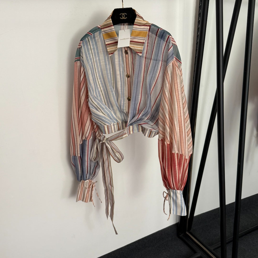 ZIMMERMANN 26S WAIST-CINCHED SHIRT STYLE 54