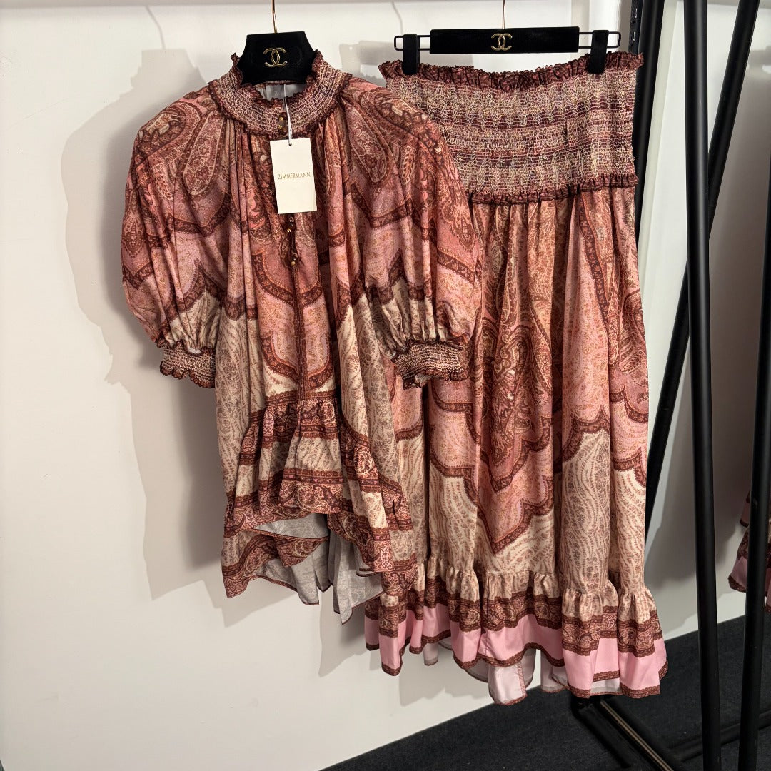 ZIMMERMANN 26S TOP AND SKIRT SET STYLE 81