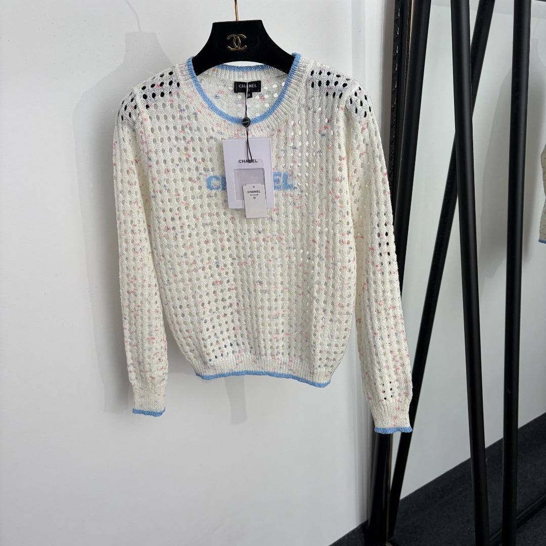 CHANEL 26S LONG-SLEEVE KNIT SWEATER 1490