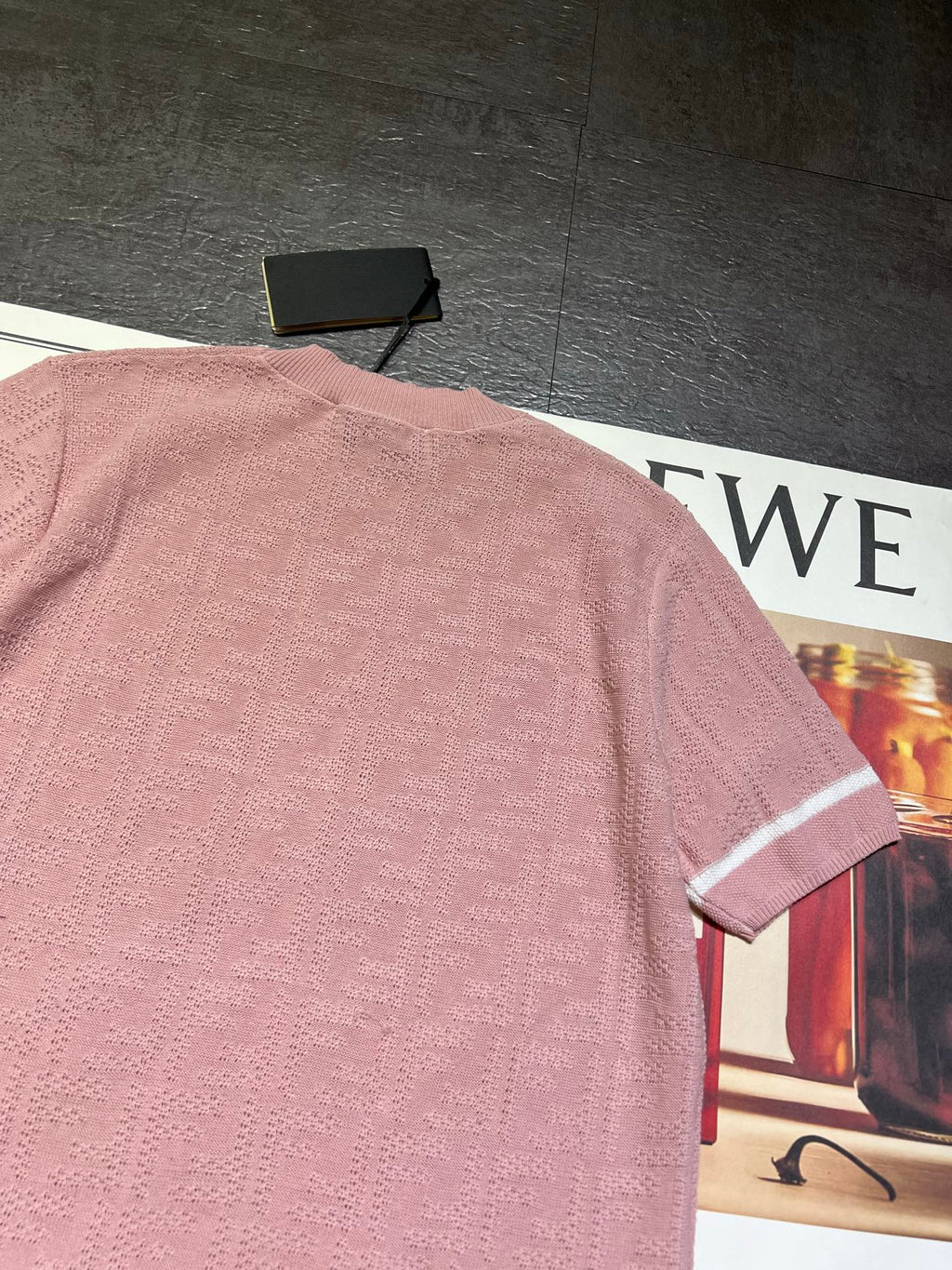 FENDI 26S SHORT SLEEVE KNIT T-SHIRT 222