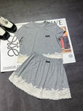 MIUMIU 26S TOP AND SKIRT SET STYLE 1099