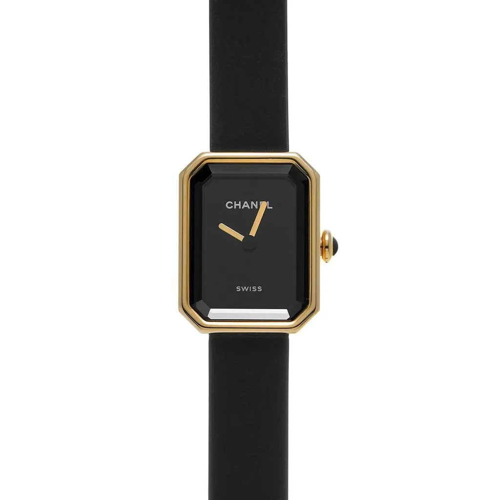 CHANEL PREMIERE H6125 YELLOW GOLD TITANIUM BLACK RUBBER WITH VELVET TOUCH