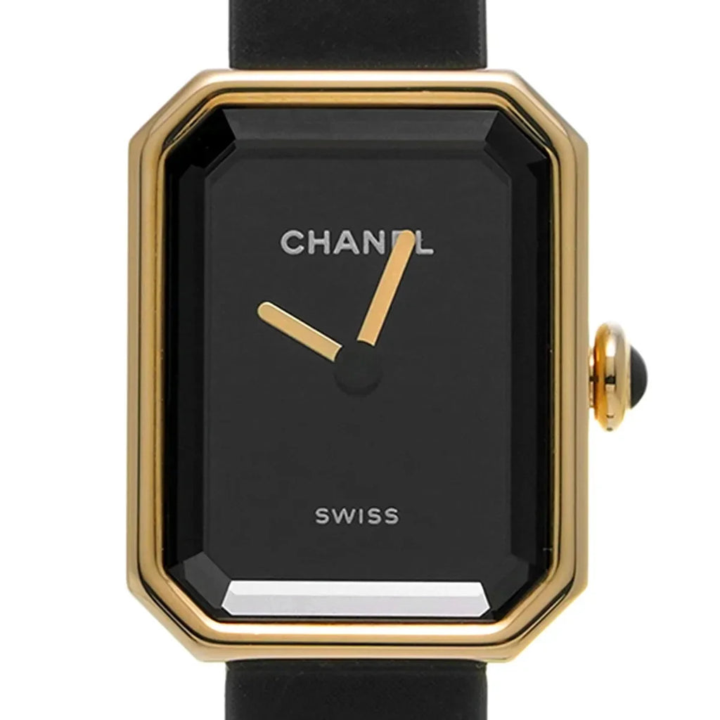 CHANEL PREMIERE H6125 YELLOW GOLD TITANIUM BLACK RUBBER WITH VELVET TOUCH